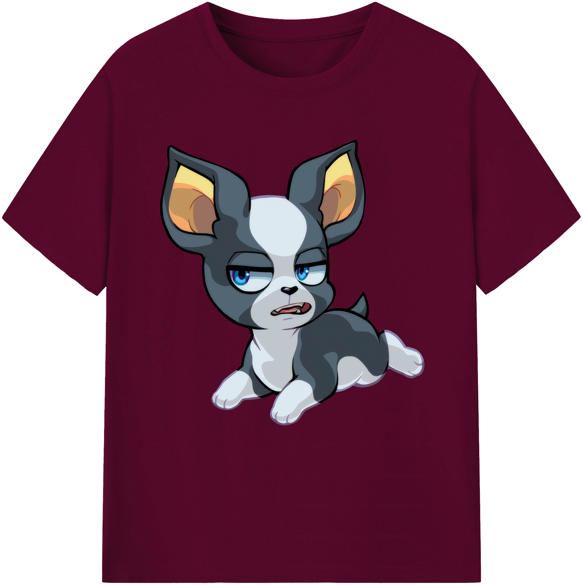 （画像用） ジョジョの奇妙な冒険 イギー JoJo's Bizarre Adventure Iggy レディースカジュアルプリントTシャツ（綿100％）